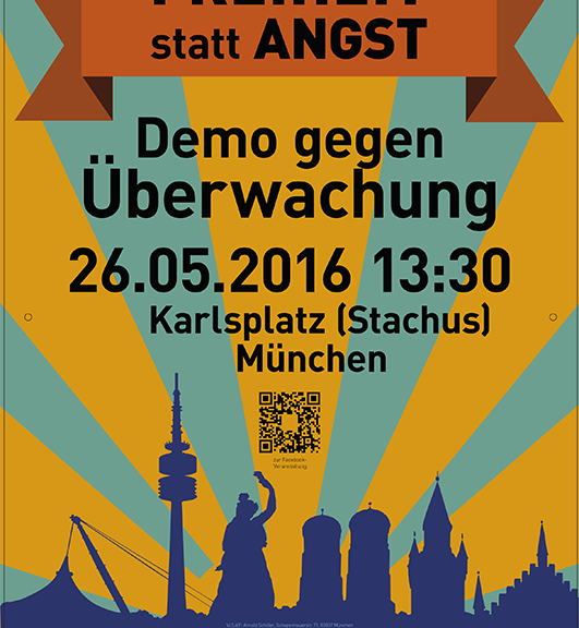 Freiheit statt Angst-Plakat vom Mai 2016