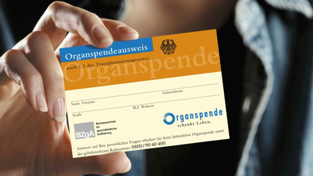 Organspendeausweis. Foto: Bundeszentrale für gesundheitliche Aufklärung